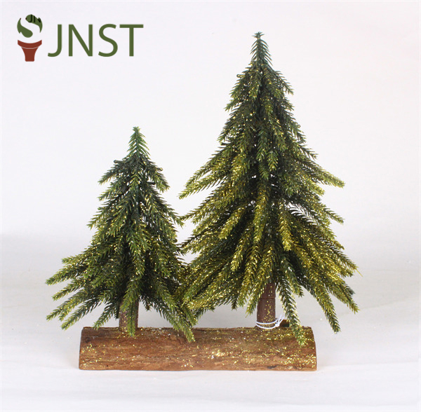 Décor d&#39;arbre de Noël de table en bois