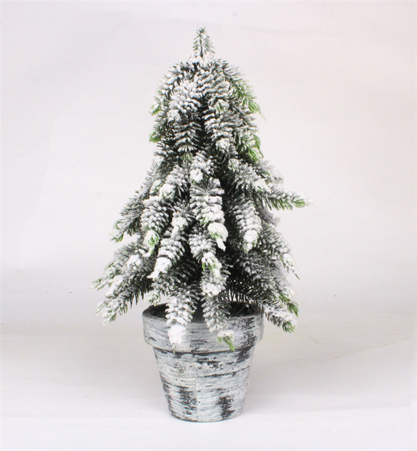  Fir Artificial Christmas Tree Snow finish.jpg